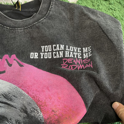 Vintage Oversized Dennis Rodman Basketball Graphic Tee