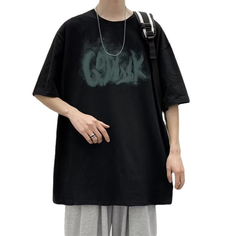 splatter graphic tee