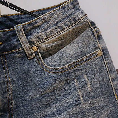 Men's Blue Baggy Denim Shorts - Summer Fashion Style