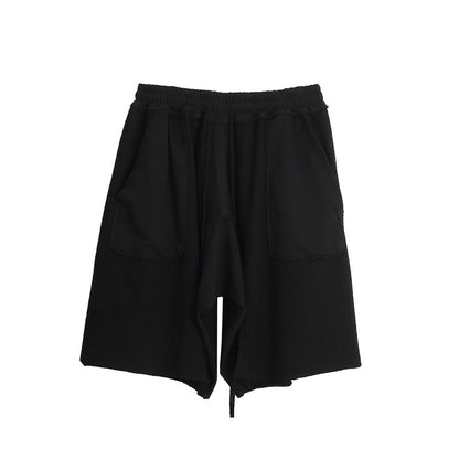 Men's Washed Terry Stitching Shorts
