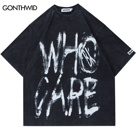 who cares graphic tee