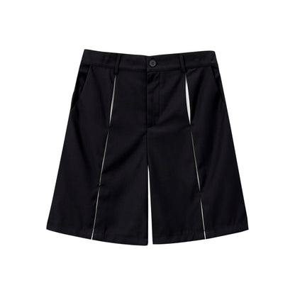 Men's Contrast Color Stitching Suit Shorts