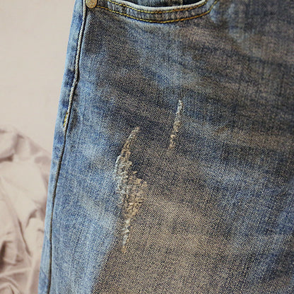 Men's Blue Baggy Denim Shorts - Summer Fashion Style