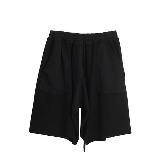 Men's Washed Terry Stitching Shorts