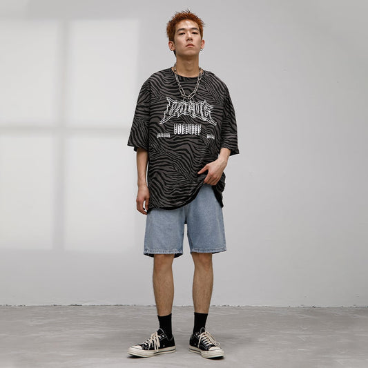 Worn Denim Shorts