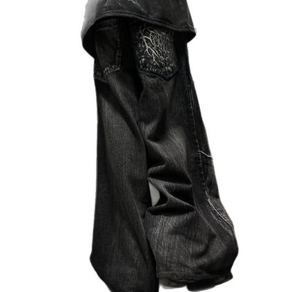 High Street Spider Embroidered Jeans