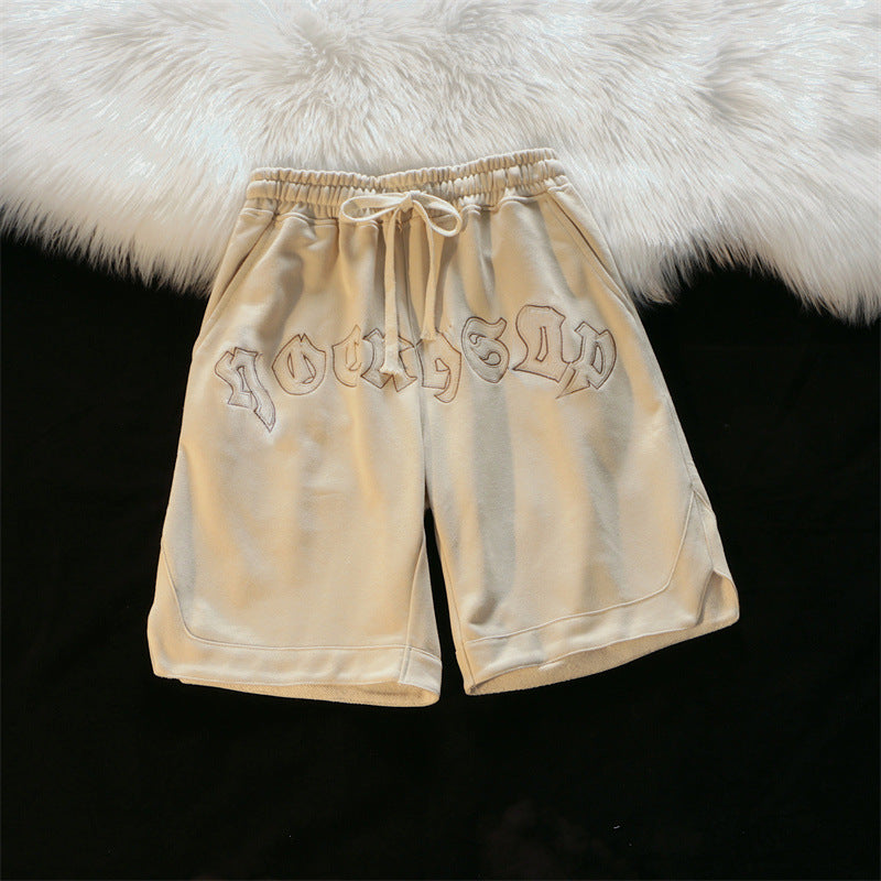 Retro Street Style Casual Shorts for Men