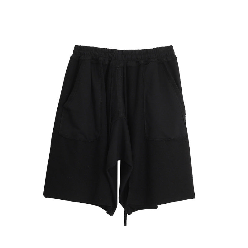 Men's Washed Terry Stitching Shorts