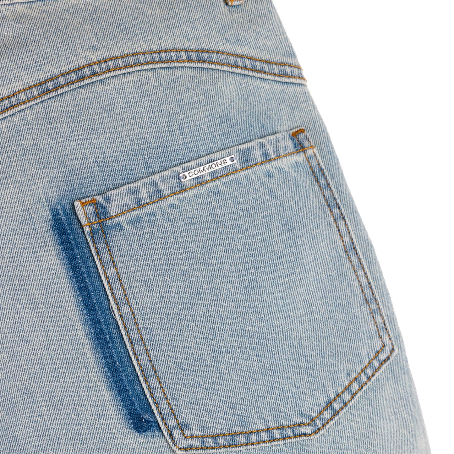 Commons Studios ‘Star’ Washed Denim Short Iceberg