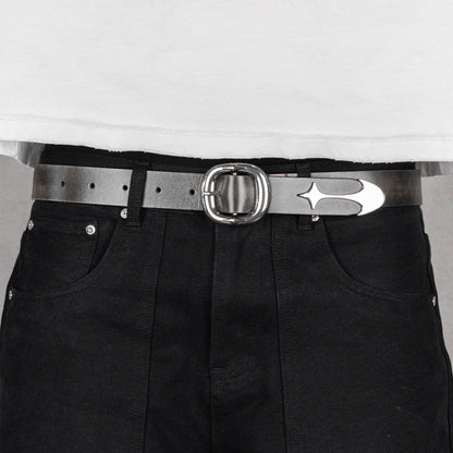 Commons Studios Starslinger Leather Belt Smoke