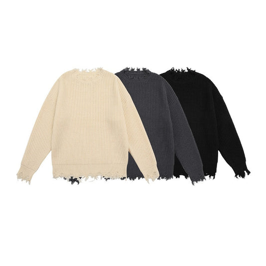 Urban Elegance Retro Cat Pullover for Men