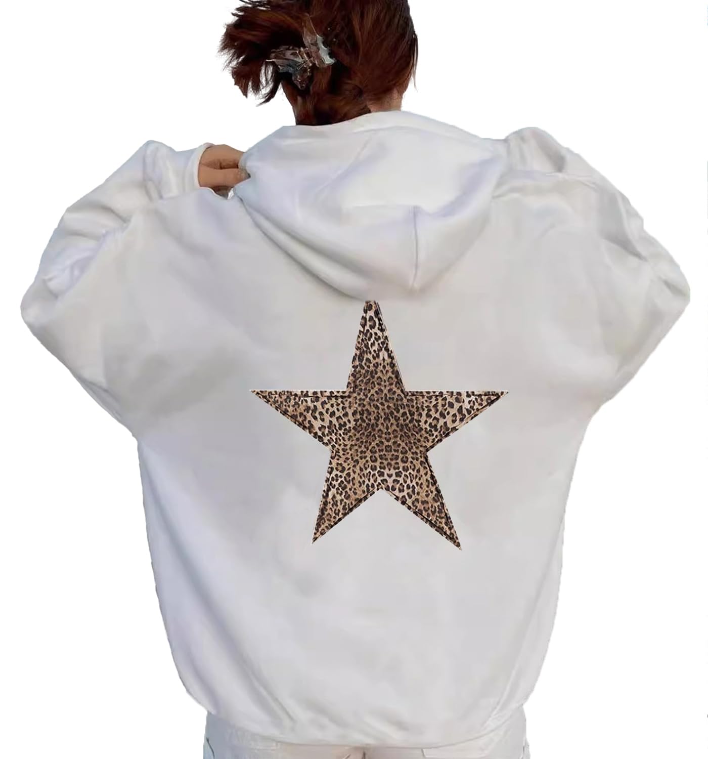 Women's Oversized Graphic Fleece Sweatshirt