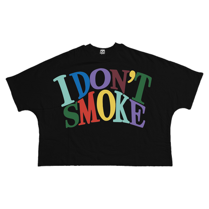 I Dont Smoke Streetwear Cropped Boxy Tee Unisex Cotton 280GSM Heavyweight Cotton Tee
